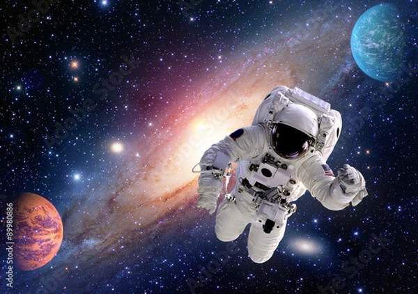 Obraz Astronauta kosmonauta kosmos układ słoneczny ludzie planeta wszechświat. Elementy tego zdjęcia dostarczone przez NASA.