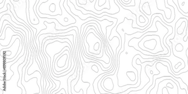 Fototapeta Geographic mountain relief diagram line of geometry with stripes, abstract stripes paper texture Imitation of a geographical map shades, geometric topographic line contour map background. 