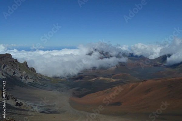 Obraz Stunning Cloud-Covered Haleakalā Caldera