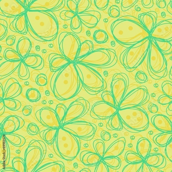 Fototapeta Seamless flower pattern