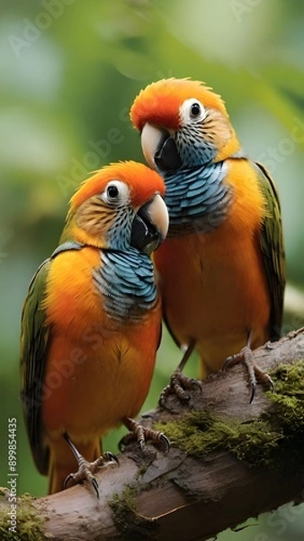 Obraz pair of parrots
