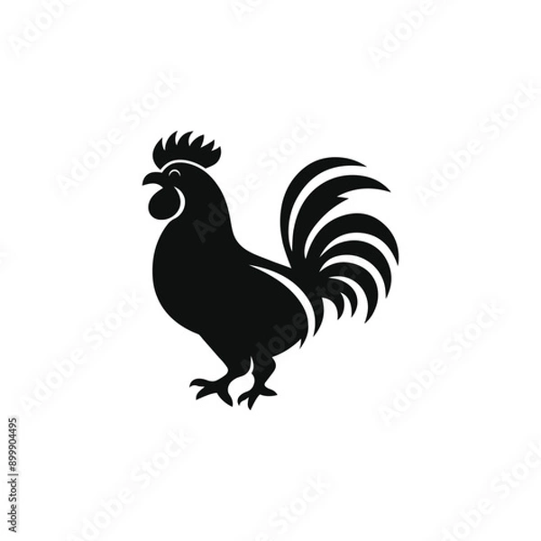 Fototapeta Classic Chicken Vector Design Silhouette