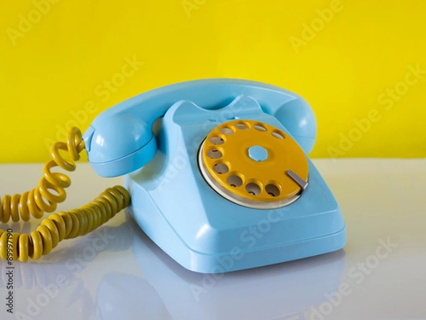 Fototapeta heavenly and yellow traditional phone