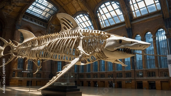 Obraz Ancient Shark in Museum