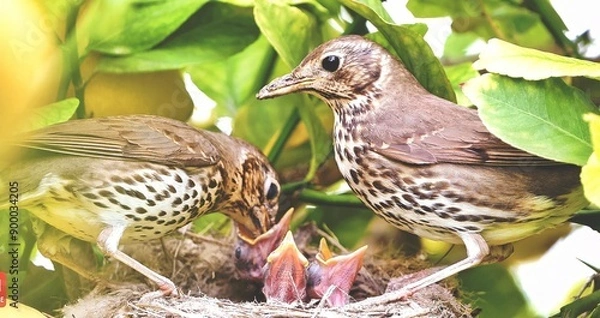 Obraz bird in the grass