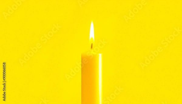 Obraz Yellow Candle Flame