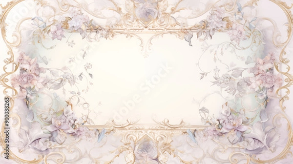 Obraz Flower and Frame Background