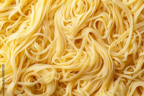 Fototapeta Top view of full frame pasta noodle. Generative AI