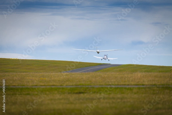 Fototapeta Start szybowca w locie