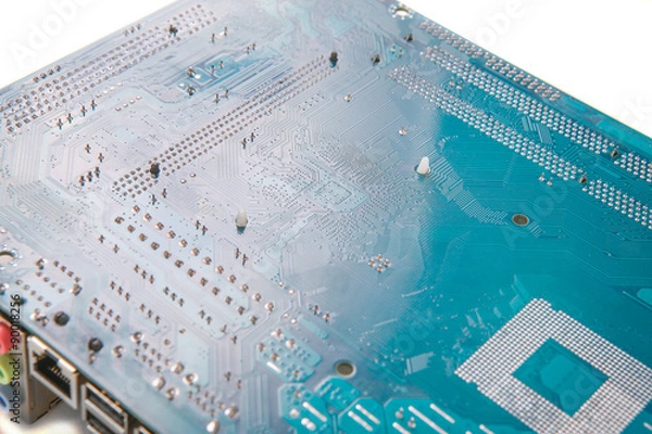 Fototapeta  electronic plate of the processor