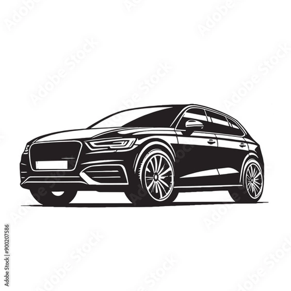 Fototapeta Car Silhouette design, car vector.