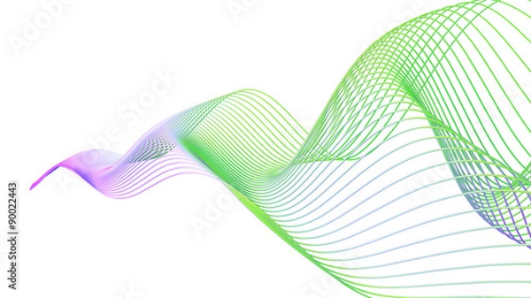 Obraz Abtract Wireframe Spiral