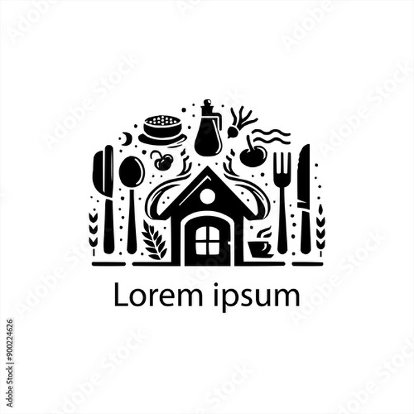 Obraz a resturent logo design for brand