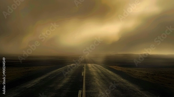 Obraz road in fog