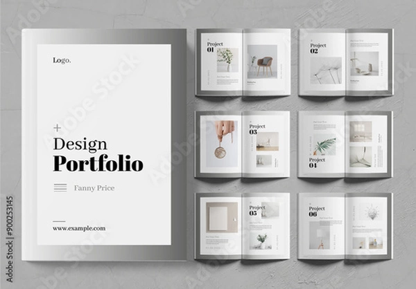 Fototapeta Design Portfolio Layout