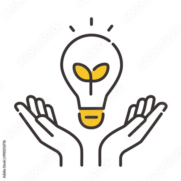 Obraz エコ・SDGs・省エネに使えるイラスト素材