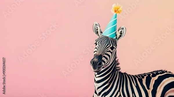 Obraz Zebra Birthday Celebration