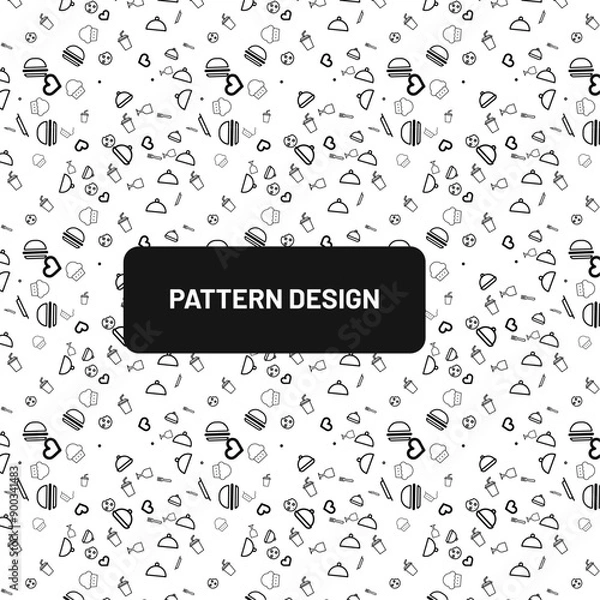 Obraz 
Abstract pattern design stylish classic background design.pattern on a white background