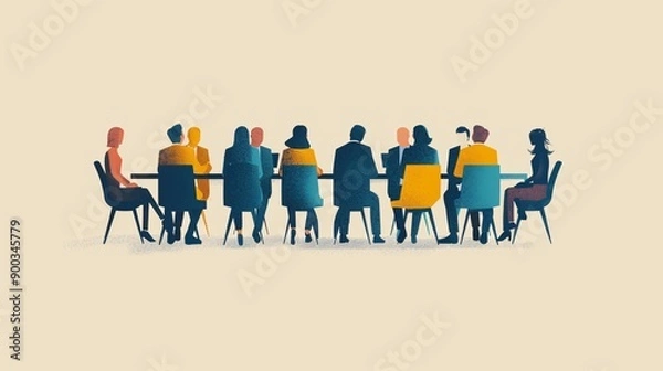 Fototapeta Effective Team Collaboration: Strategies for Productive Meetings