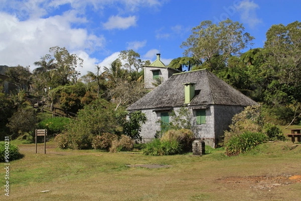 Fototapeta cases créoles, île de la Réunion