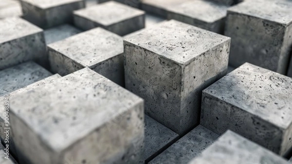 Fototapeta Abstract Concrete Cubes