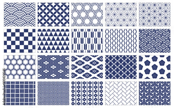 Obraz 和柄パターンセット