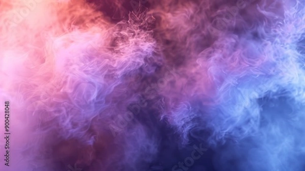 Fototapeta Abstract Smoke Art with Pink and Blue Colors