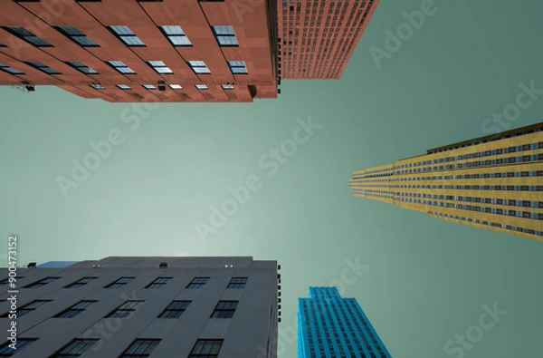 Obraz Budynki drapacze chmur na manhattan 