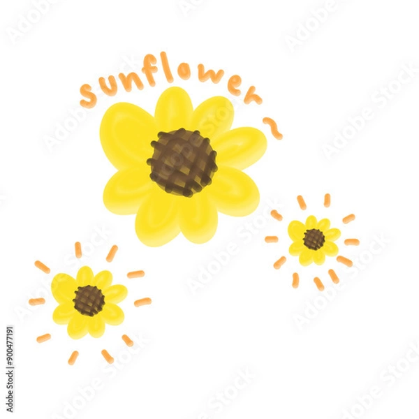Obraz sunflower illustration