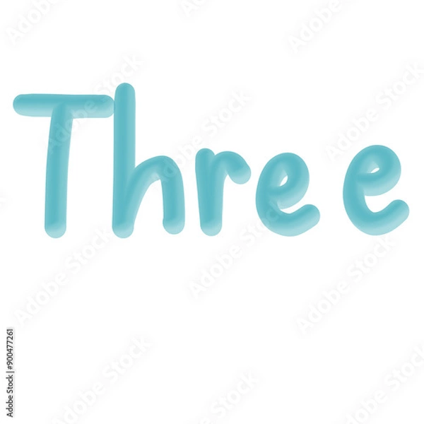 Obraz English numbers 3