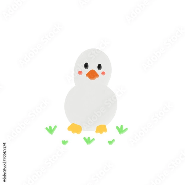 Obraz easter egg with chicken