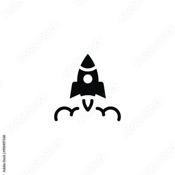 Fototapeta Rocket Start Up icon 
