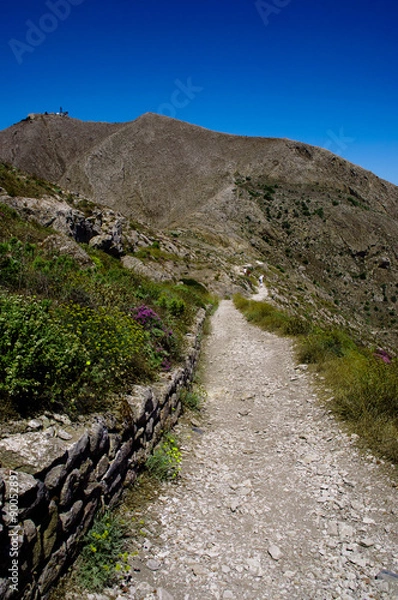 Obraz  Percorso per thira fira santorini