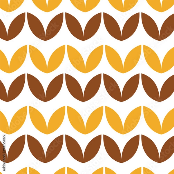 Fototapeta autumn leaves seamless pattern design