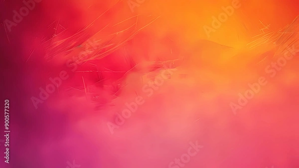 Fototapeta "Blurry Red Orange Pink Gradient with Rough Texture on Dark Abstract Background for Banner, Poster, Card, Wallpaper, Website Header Design"