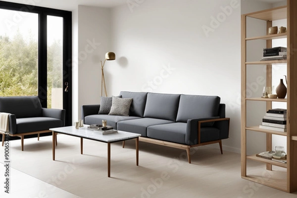 Obraz "Clean Elegance: Luxurious and Simple Interior Design"