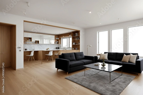 Obraz "Sophisticated Clean Aesthetics: Luxurious Interiors"