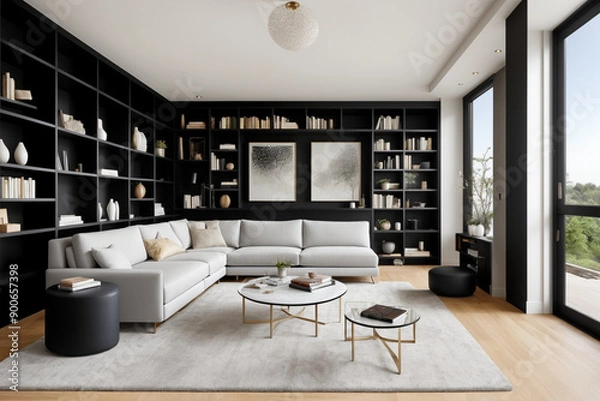 Obraz "Chic Simplicity: Clean and Refined Interior Design"