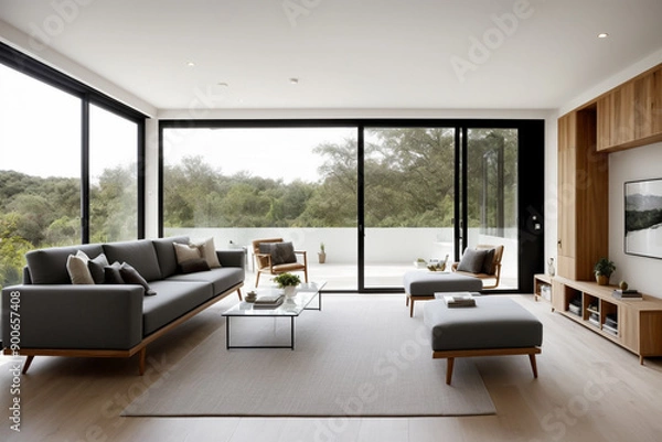 Fototapeta "Sleek Sophistication: Clean and High-End Interiors"