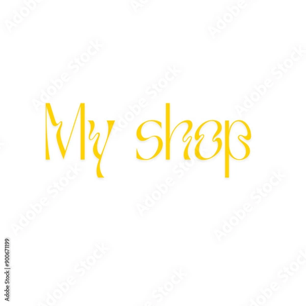 Fototapeta Text shop