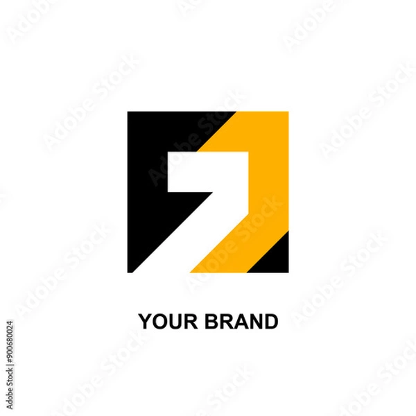 Fototapeta Illustration of Luxury Initial CJ7 Logo for Your Brand