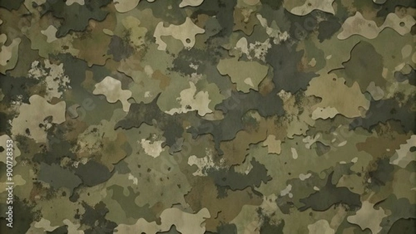 Fototapeta  Multicolored dirty military camouflage background, perfect for vector illustration