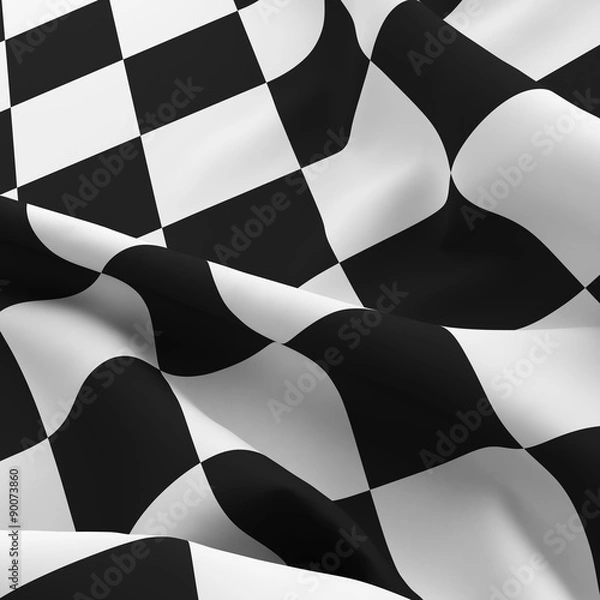 Obraz Auto sport grid flag background