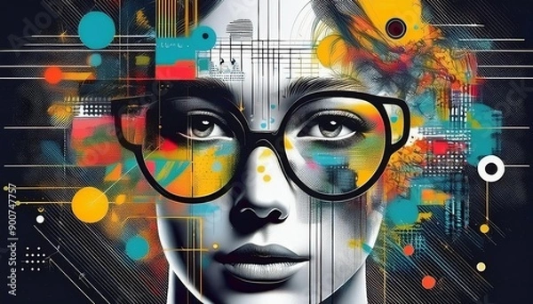 Fototapeta Modern background graphic idea