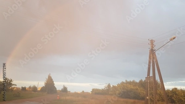 Obraz rainbow in the mountains