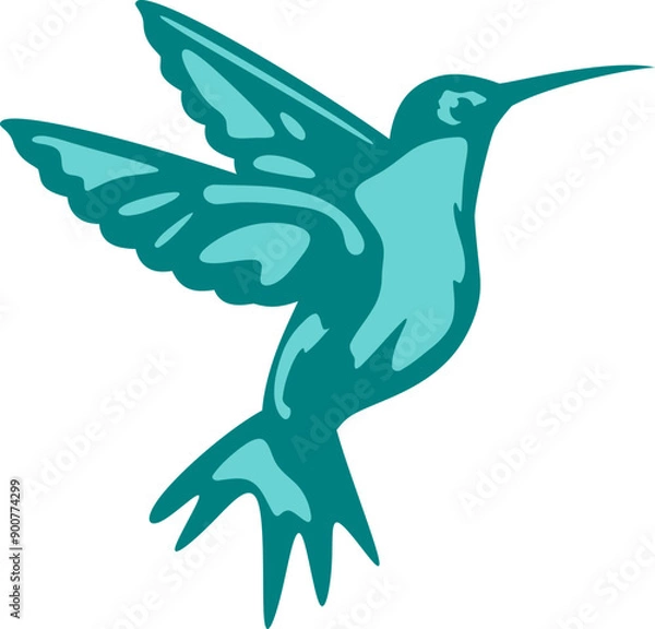 Fototapeta Hummingbird Vector Graphic