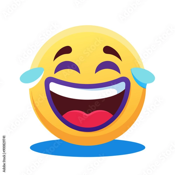 Fototapeta smiley face with a smile on the face