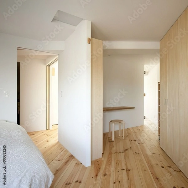 Fototapeta room with door generative ai