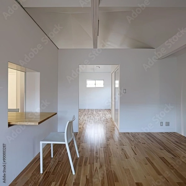 Fototapeta room with door generative ai