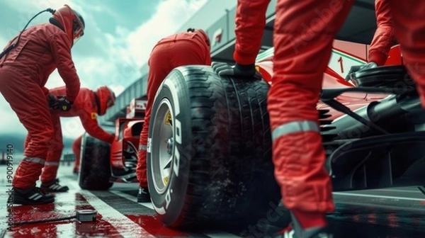 Obraz Pit Stop Action